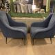 Pair of Italian armchairs 1950 design isa bergam