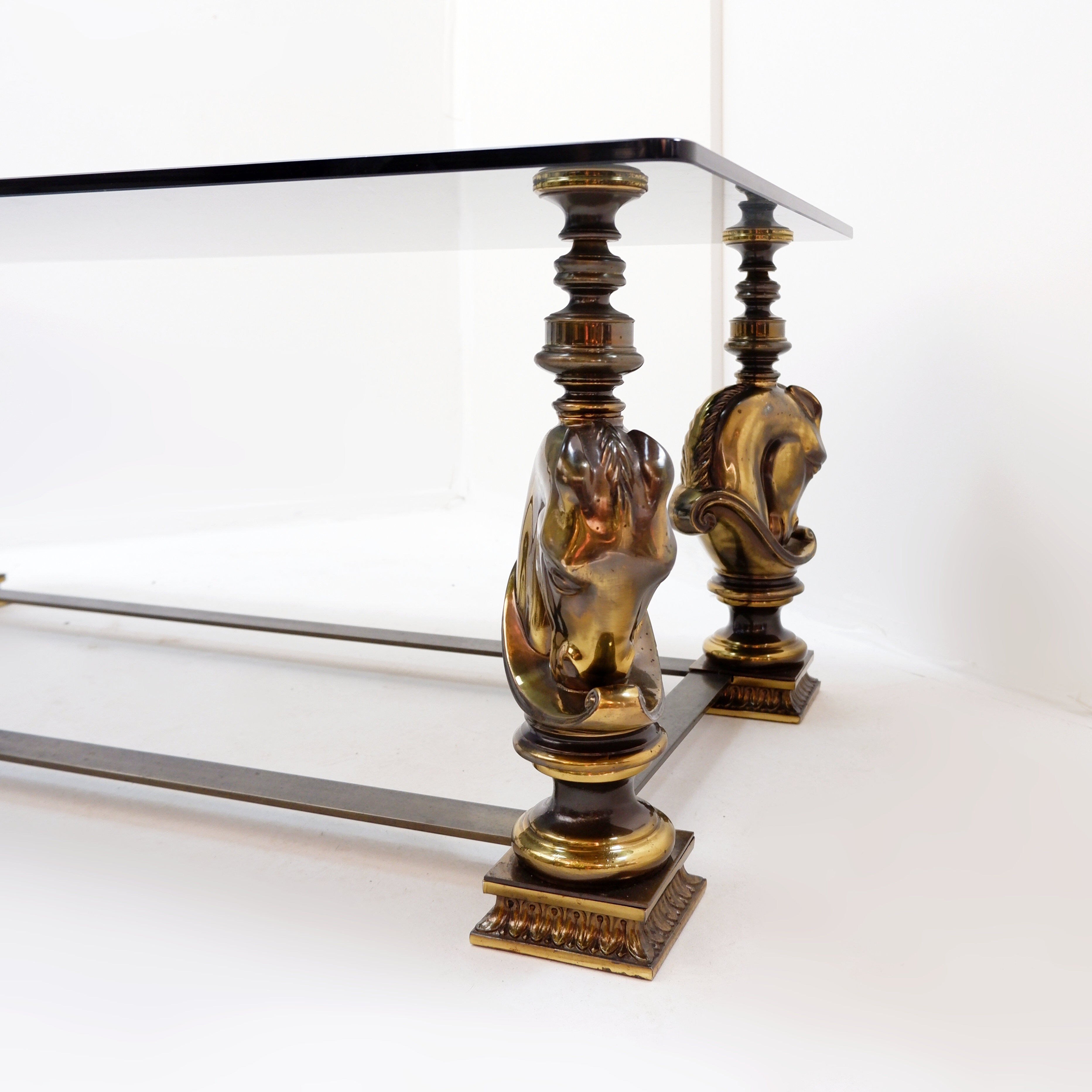 Table basse cheval dans le style de Maison Charles - 1970s
