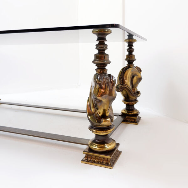 Table basse cheval dans le style de Maison Charles - 1970s