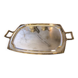 Silver metal tray