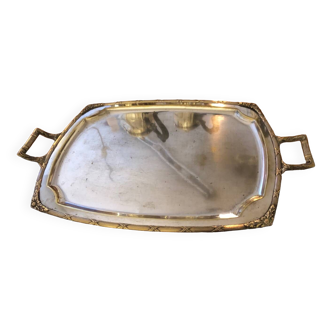 Silver metal tray