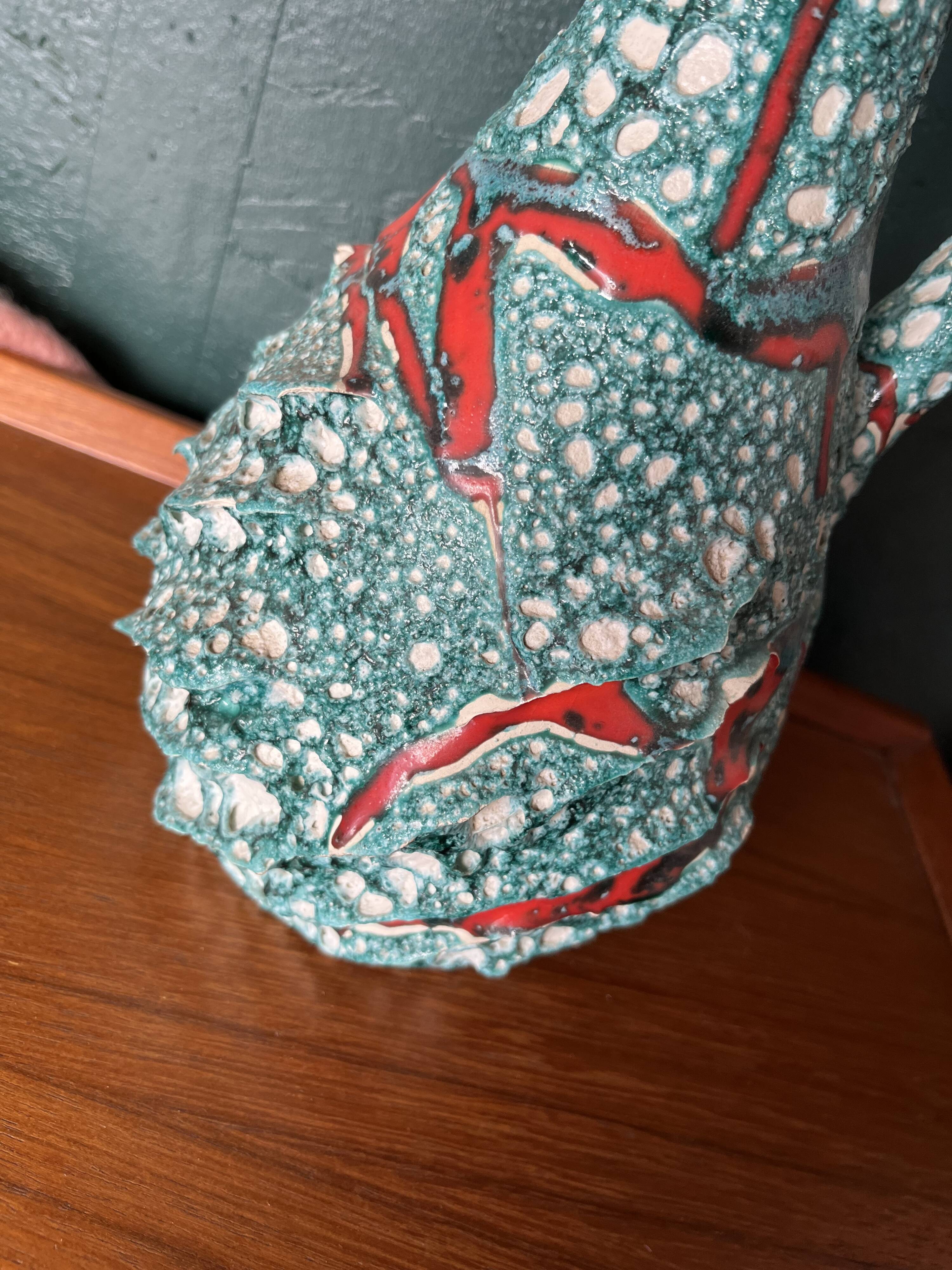 Vase Vallauris fat lava