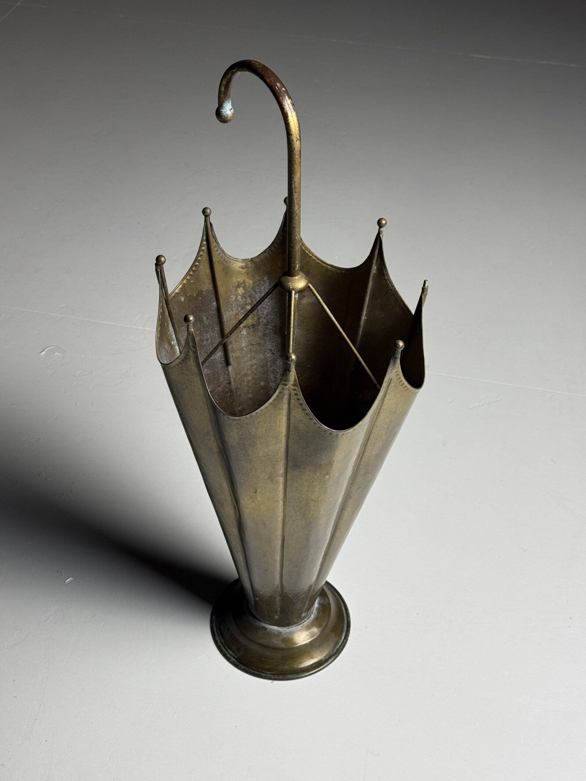 Vintage copper umbrella stand