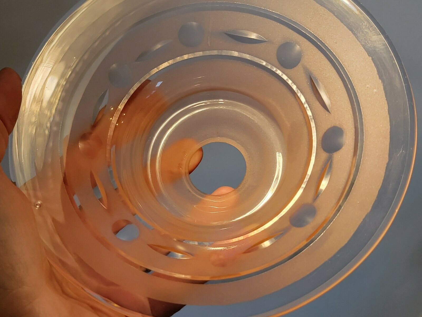 4 tulipes en verre rose abat-jour