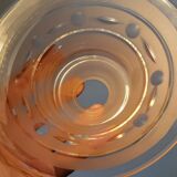 4 tulips in pink glass lampshade lamp suspension lamp
