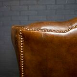 Set of Chesterfield armchairs with footstool