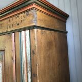 Armoire meuble polychrome alsacien 1757