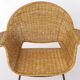 Chaises en osier vintage par Gianfranco Legler années 1950 | Ensemble de 3 en rotin suisse