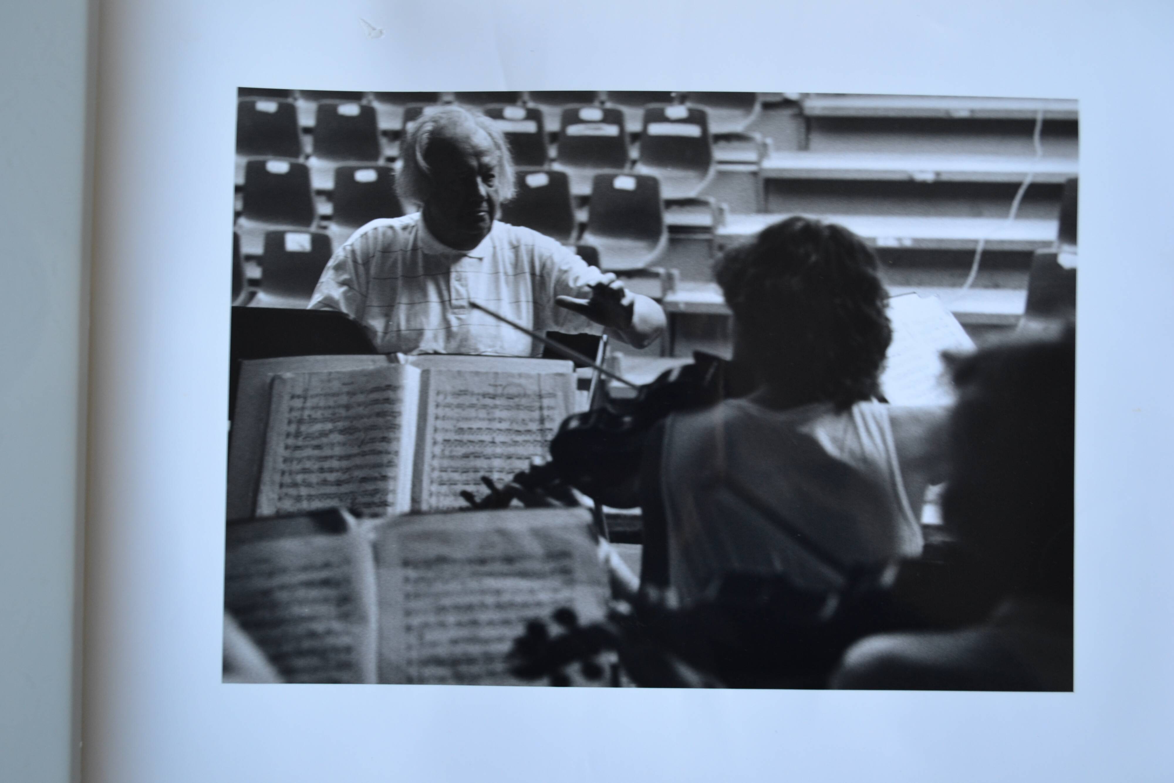 "violin violinist" original anonymous black & white photo