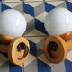 Pair of pine scndivave sconces