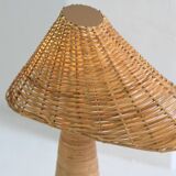 Asymetrical Rattan Table Lamp