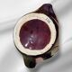 Abstract shaped Vallauris majolica glazed ceramic vase, 35 cm