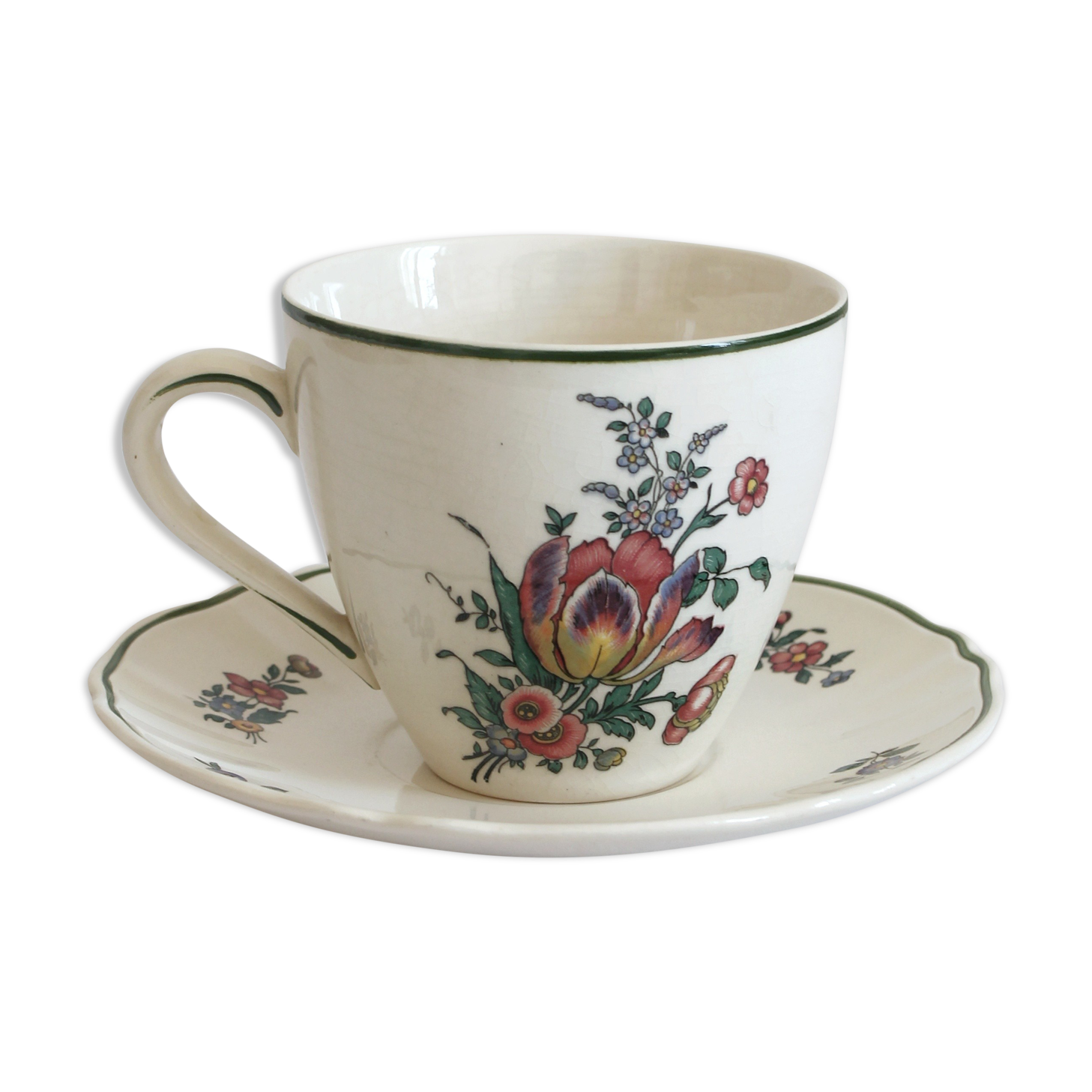 Vintage earthenware cup "Alt Strassburg" or "Vieux Strasbourg" Villeroy & Boch