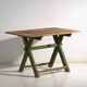 Antique trestle table made of pine wood – Central Europe, circa 1900
