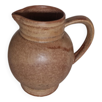 Small artisanal stoneware pitcher