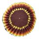 Coussin vintage rond crochet
