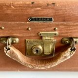Old brown suitcase