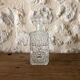 Large ornate glass carafe