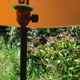 Wrought iron floor lamp with plant holder from the 50s/60s