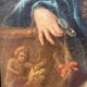 Tableau ancien, portrait d’une femme galante signé, début XVIII siècle