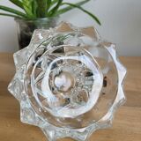 Star thick glass candle holder