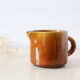 Ceramic milk pot, brown, Niderviller, made in France, vintage