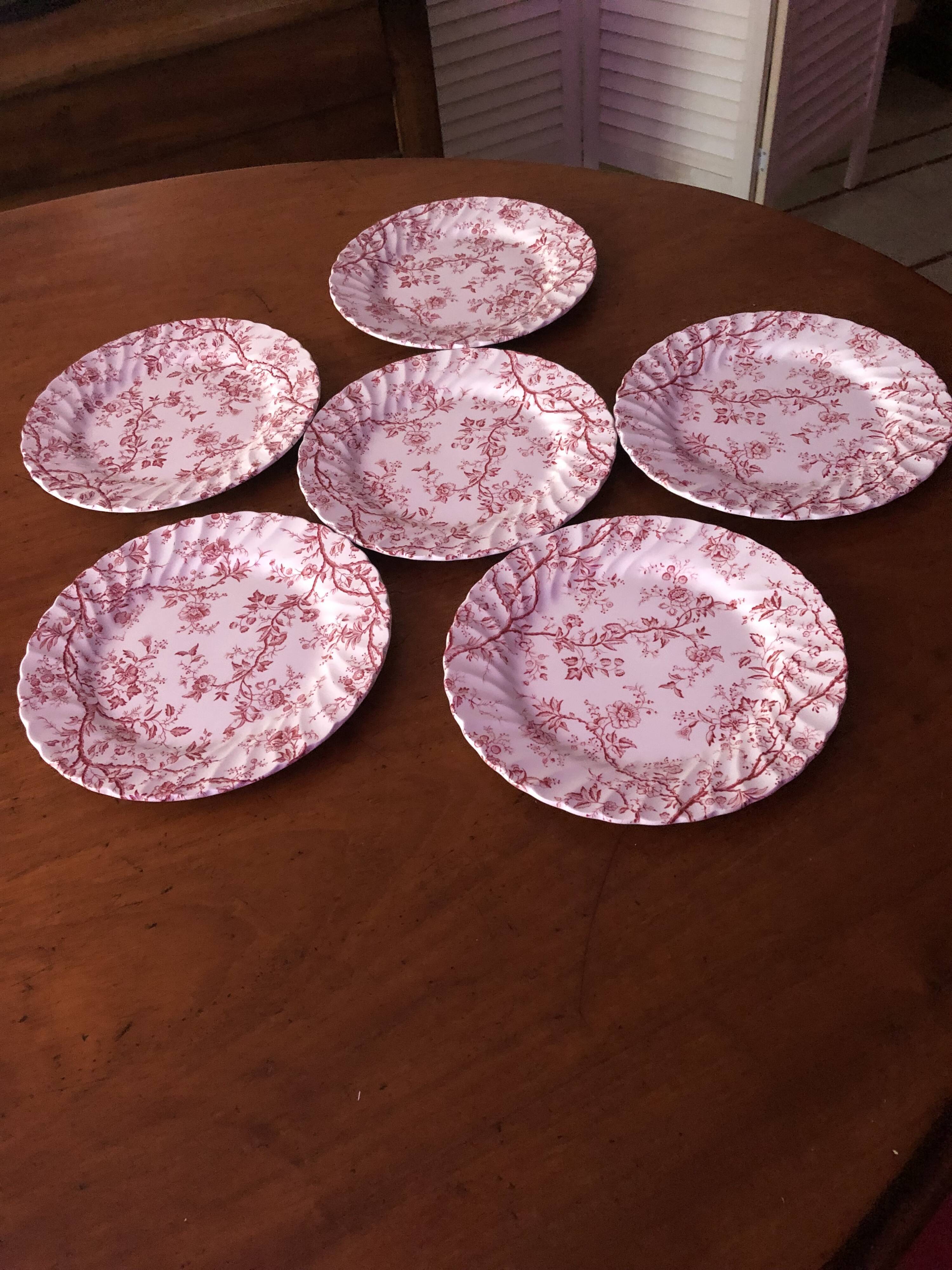 Old bradbury, johnson & bros london porcelain dessert plates