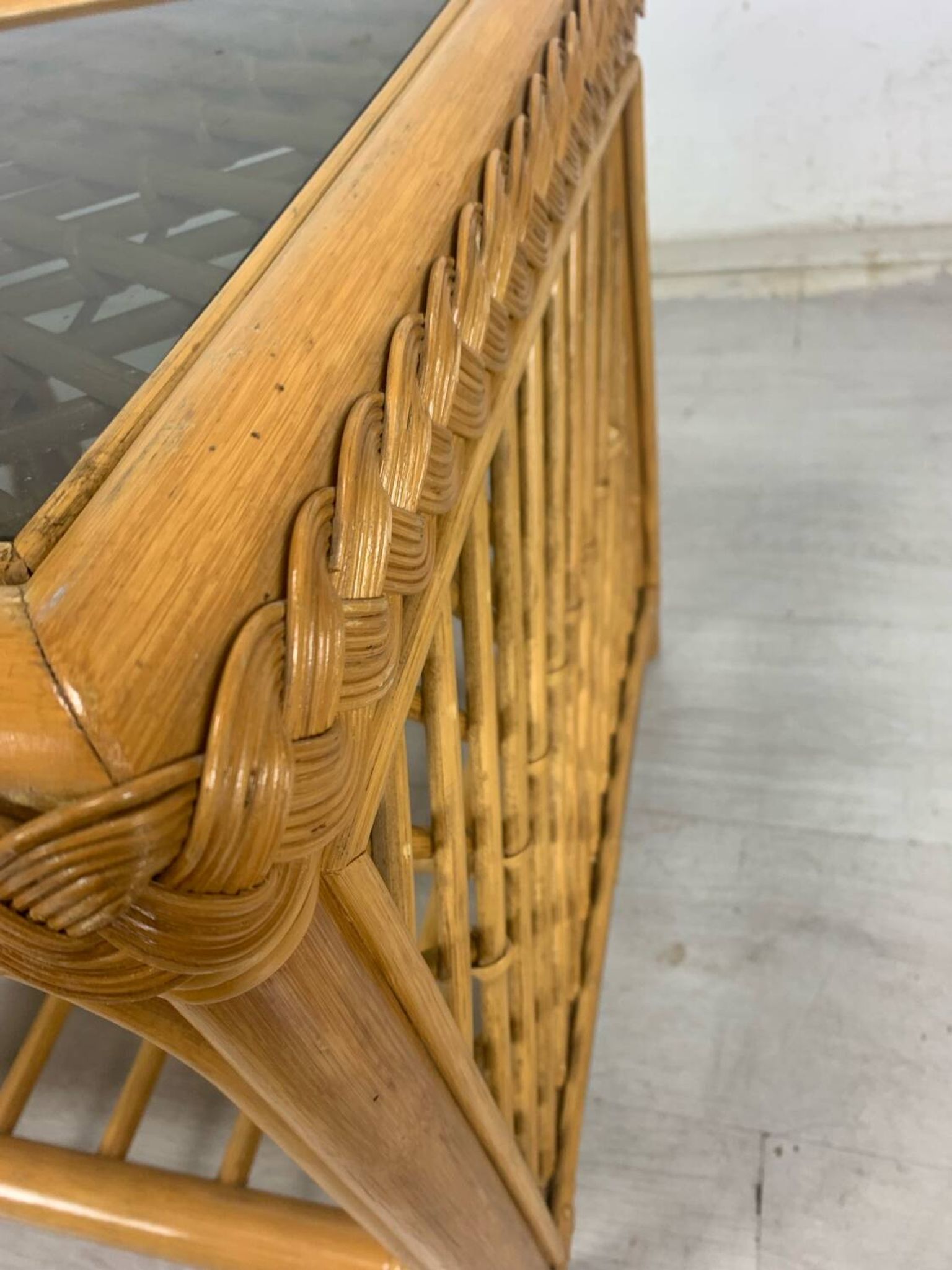 Rattan coffee table