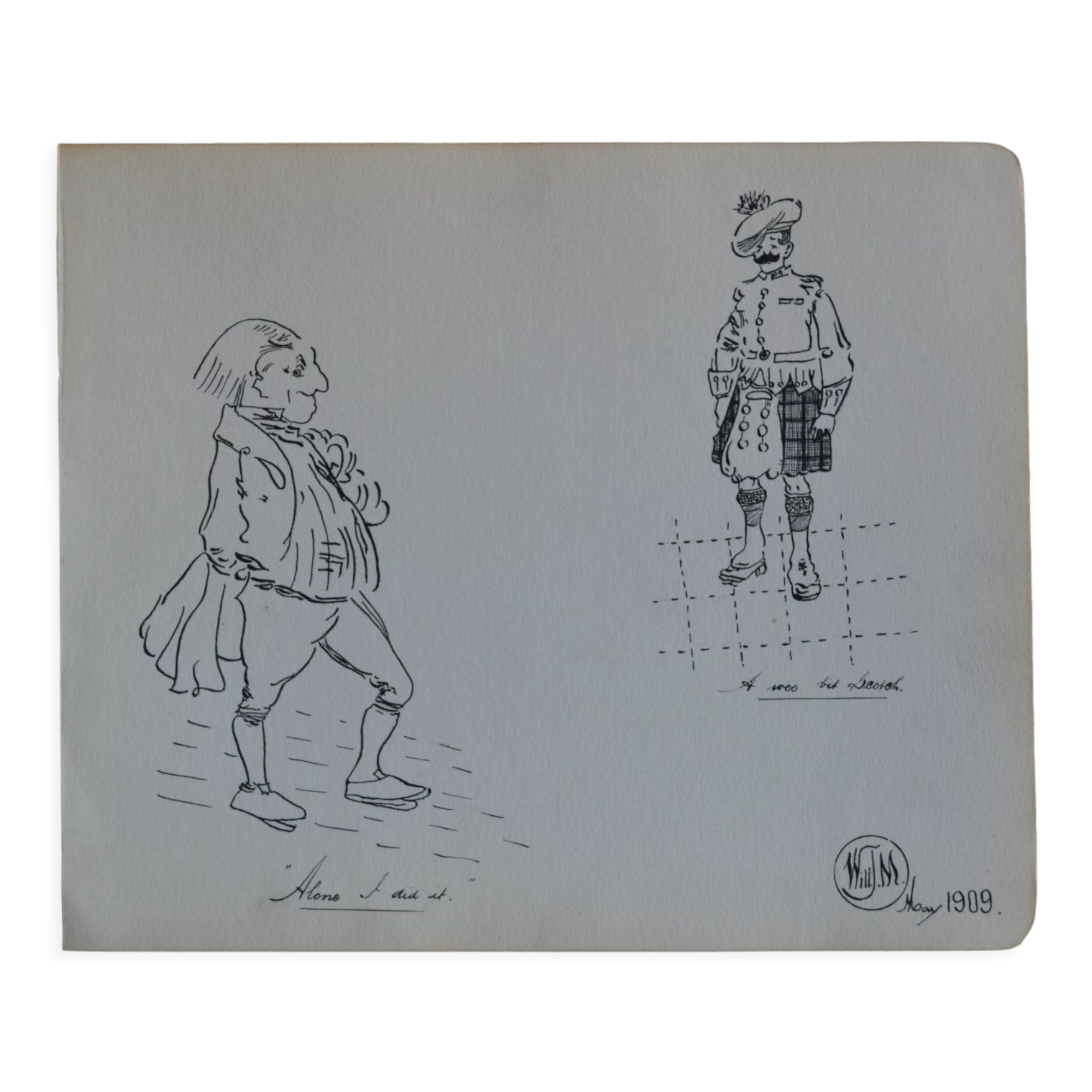 Dessin a l'encre de chine vers 1910