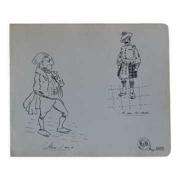 Drawing in indian ink circa 1910