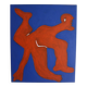 The Orange Man 55x45cm painting on stretched canvas by Bodasca