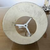 Authentic antique bouillotte lamp in chrome bronze with 3 lights, 1930s.