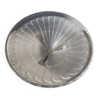 Art Deco frosted glass cup