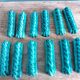 Emerald green braided slip trivet and bottle holder, knife holder