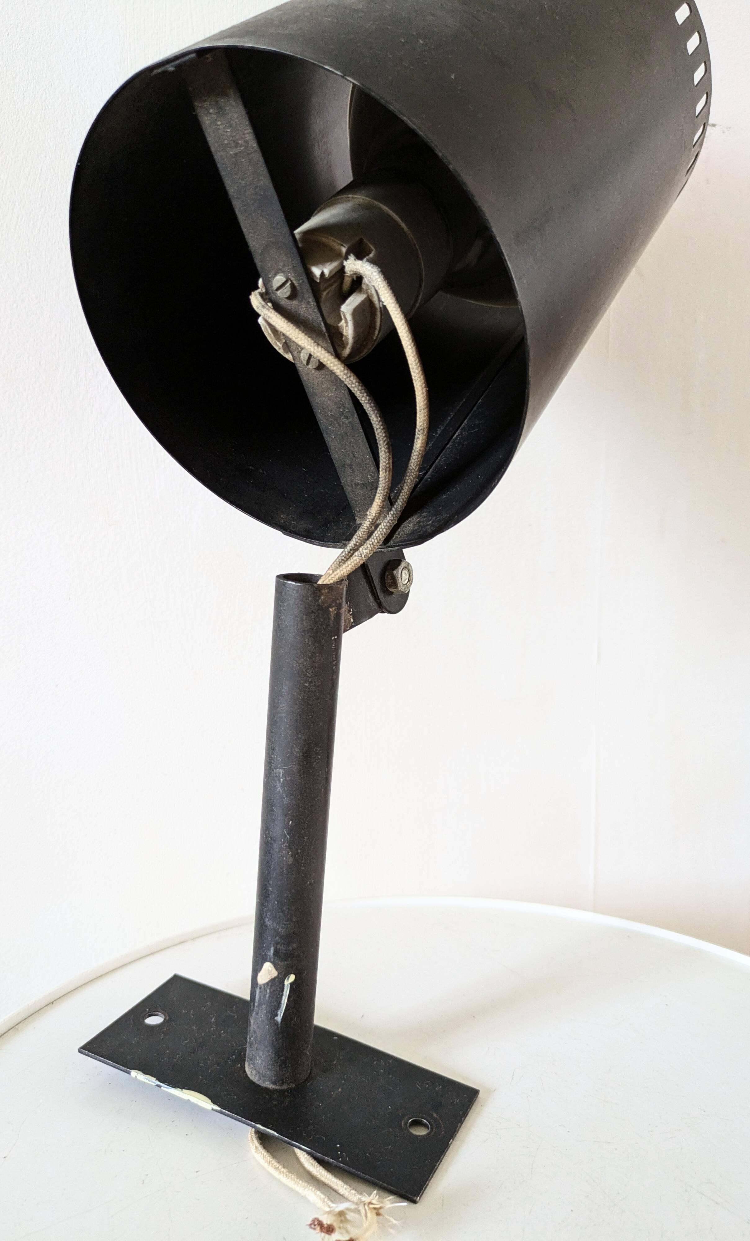 Large 60s design tube wall light