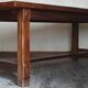 Table de ferme XXL rustique brutaliste "Olavi" en orme teinté NF meubles 12 convives