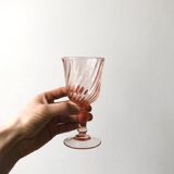 Set of 6 wine glasses Rosaline tourbillon model, Luminarc.