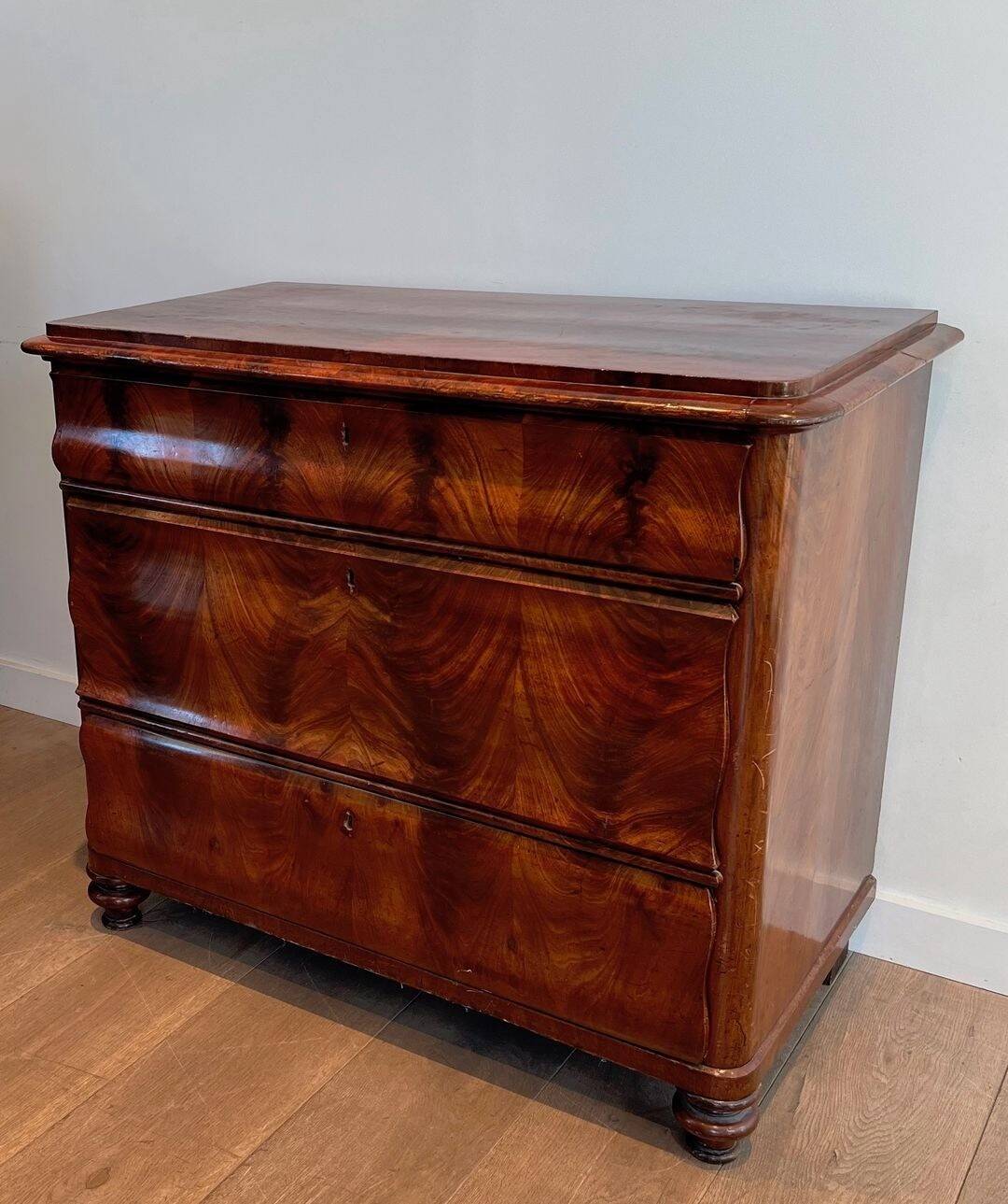 Three-Drawer Mahogany Commode, France, circa 1820