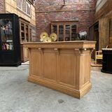 Early 20th century bar set in solid elm