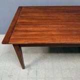 Large antique style oak extendable dining table
