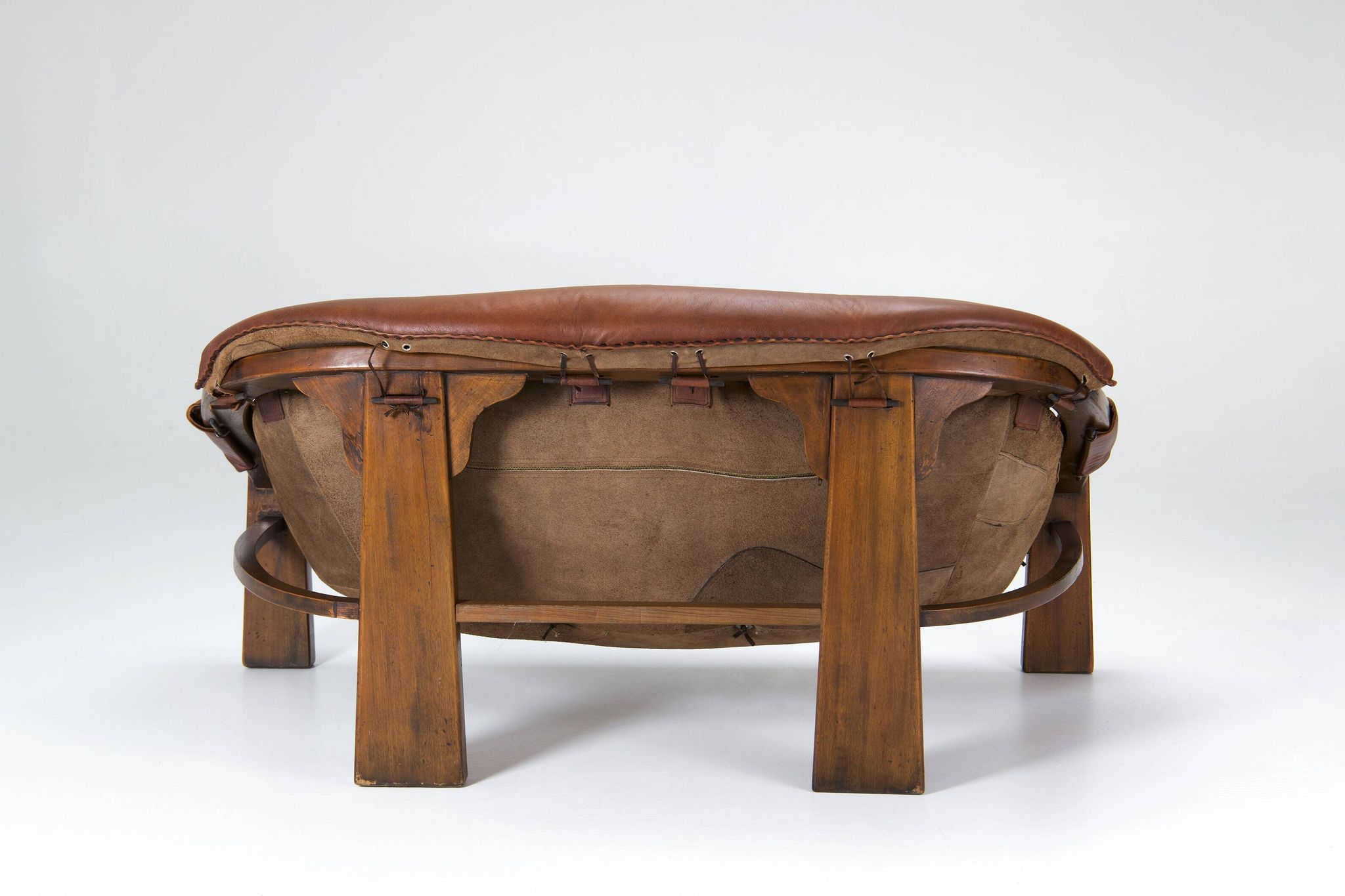 Italian Brutalist 2-Seater Sofa by Luciano Frigerio