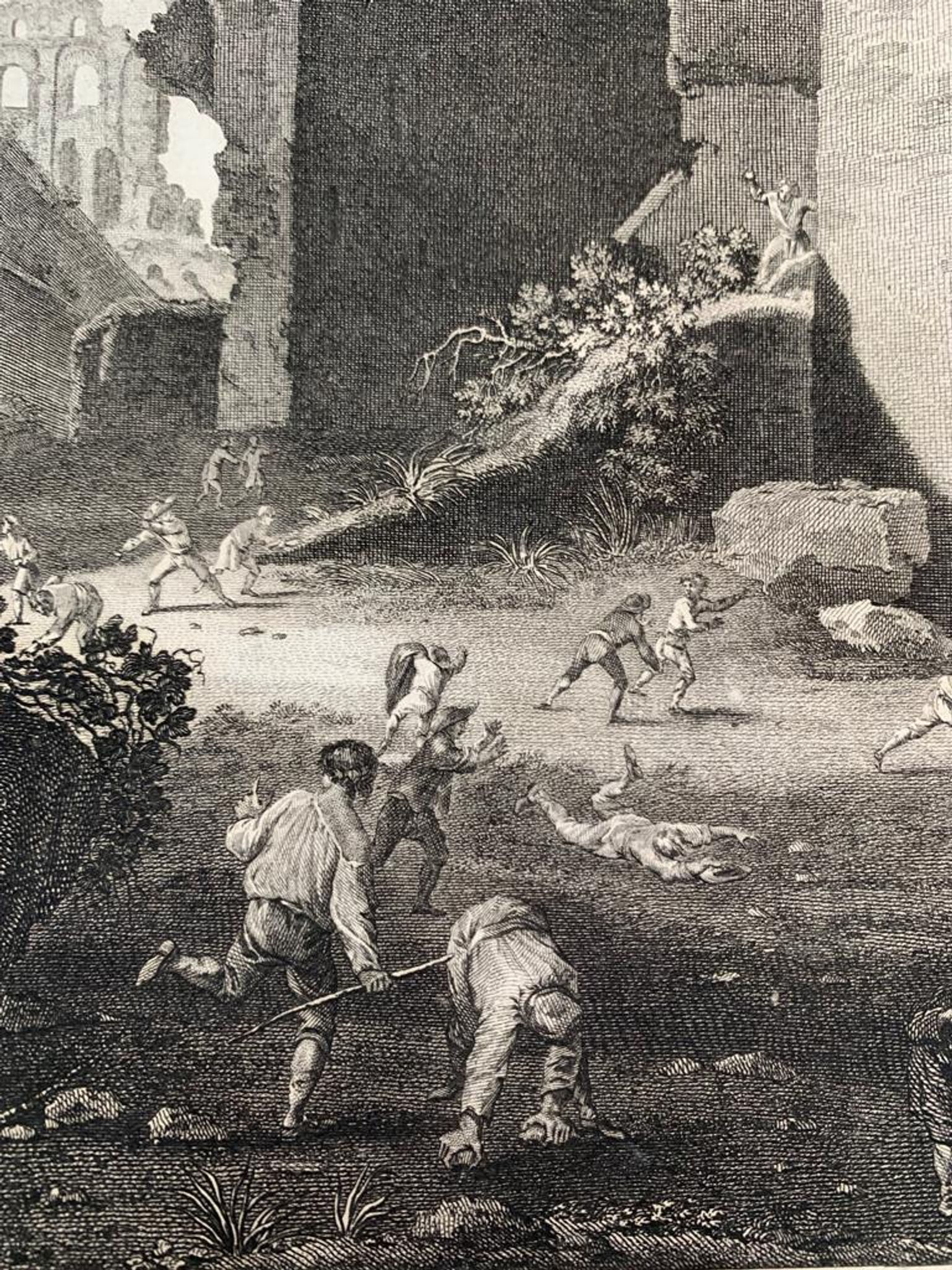 Pieter Van Laer, Les Enfants, gravure, XVIIIème siècle
