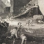 Pieter Van Laer, Les Enfants, gravure, XVIIIème siècle