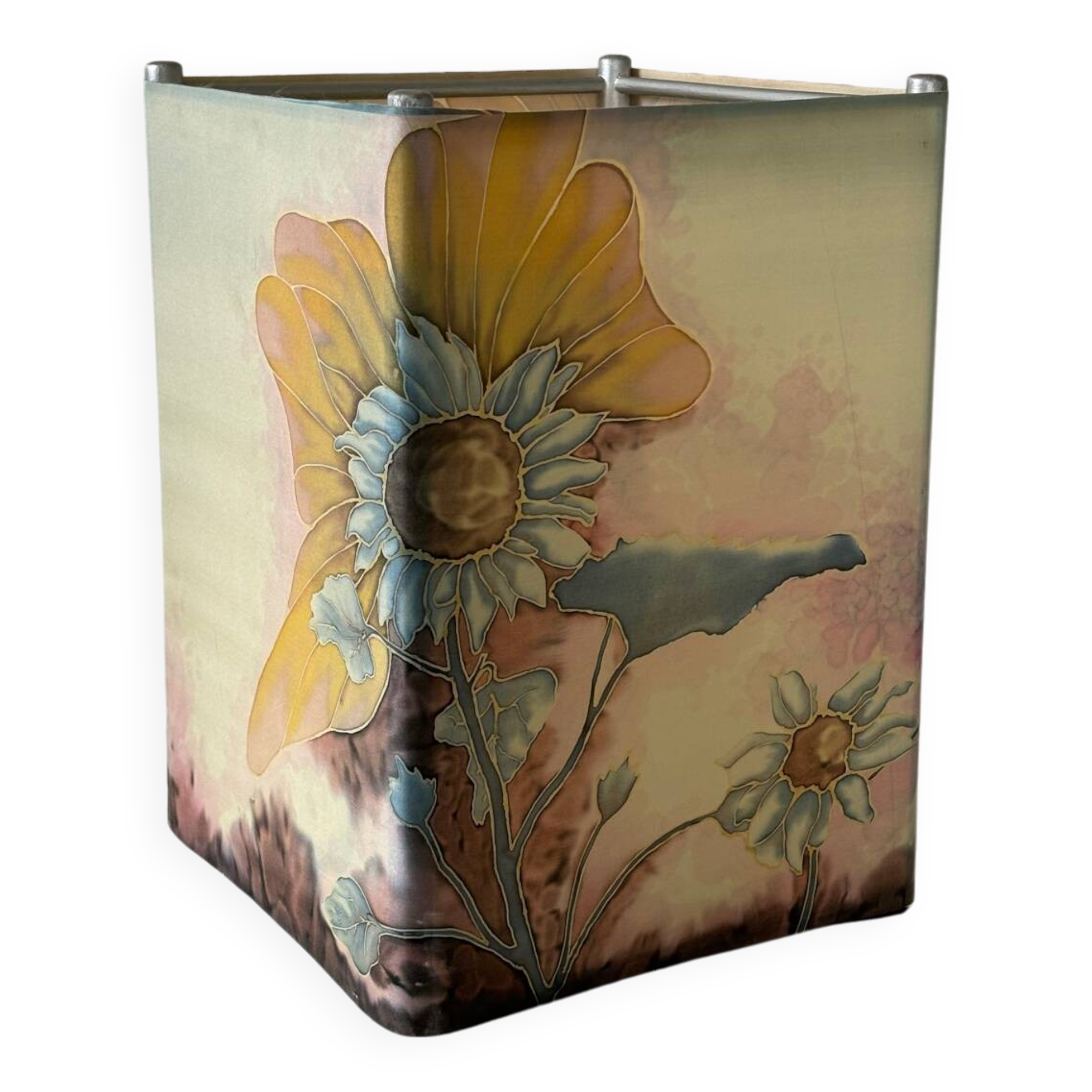 Vintage silk lampshade