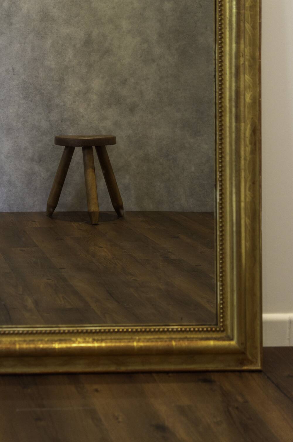 Louis-philippe mirror in golden wood