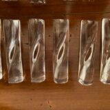 10 porte couteaux en cristal