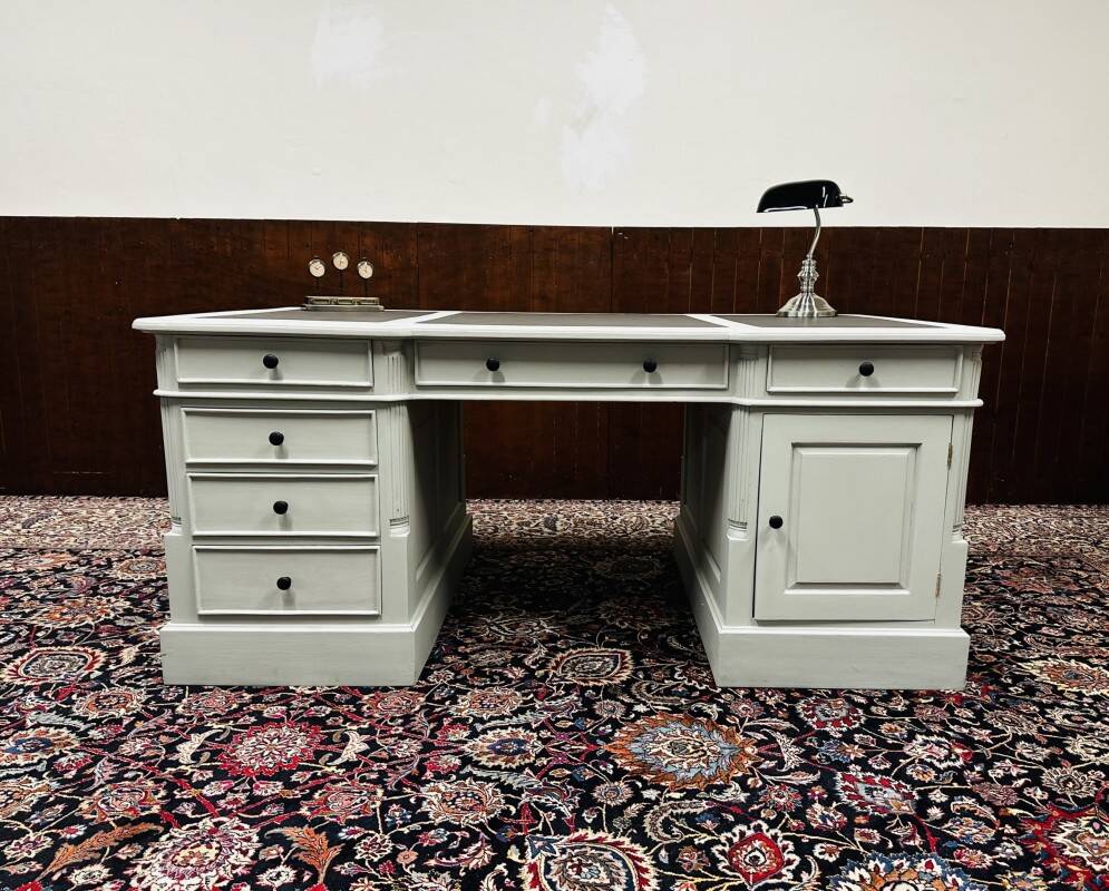 Classic English Grey Desk Partnerdesk