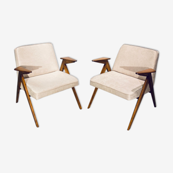 Pair of "Bunny" chairs by J. Chierowski 60s