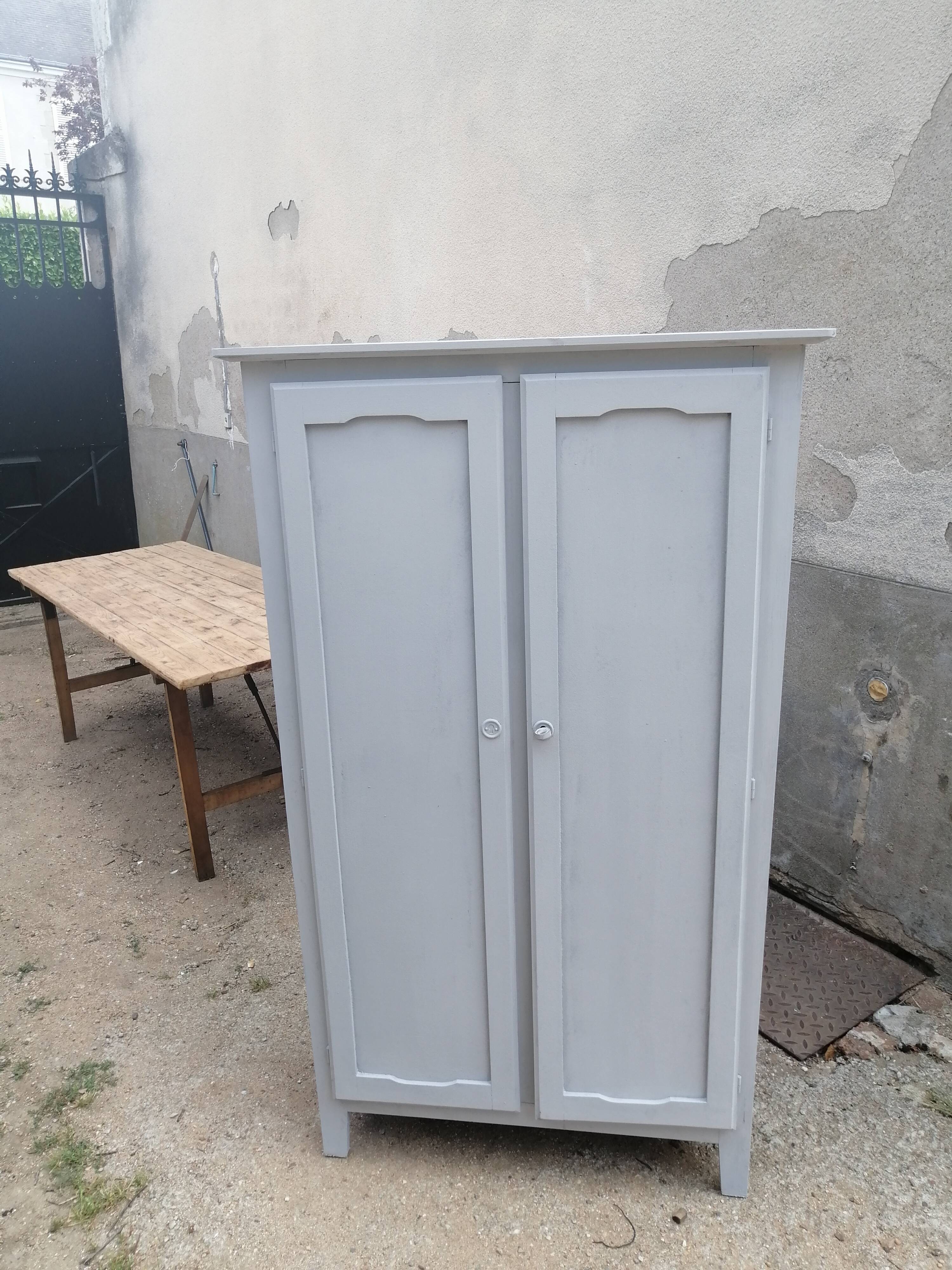 Wooden Parisian wardrobe