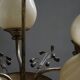 Brass and glass chandelier, Lisa Johansson-Pape for Stockmann, Finland, 1940s.